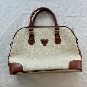 Vintage GUESS Cream And Brown Purse